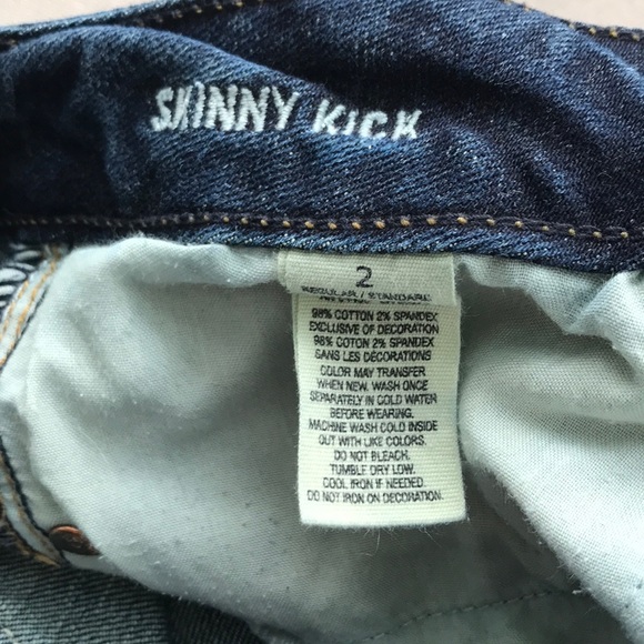 American Eagle Skinny Kick Stretch Jeans size 2 - Picture 2 of 8